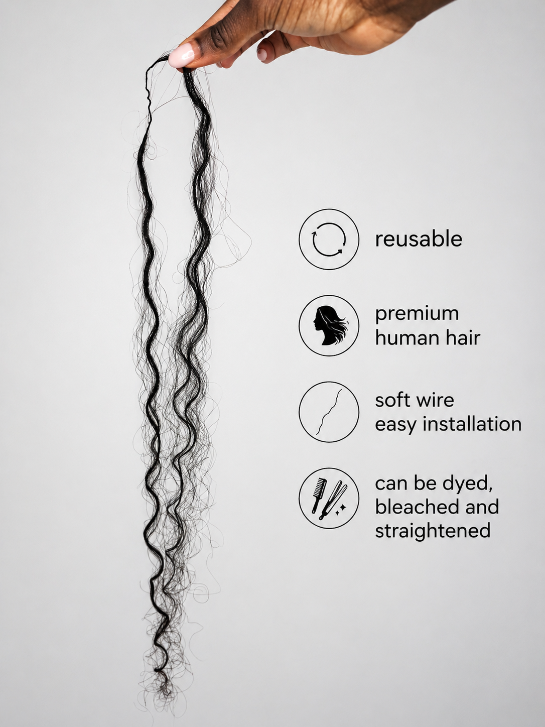 Riviera curls- Human Hair Crochet image 2
